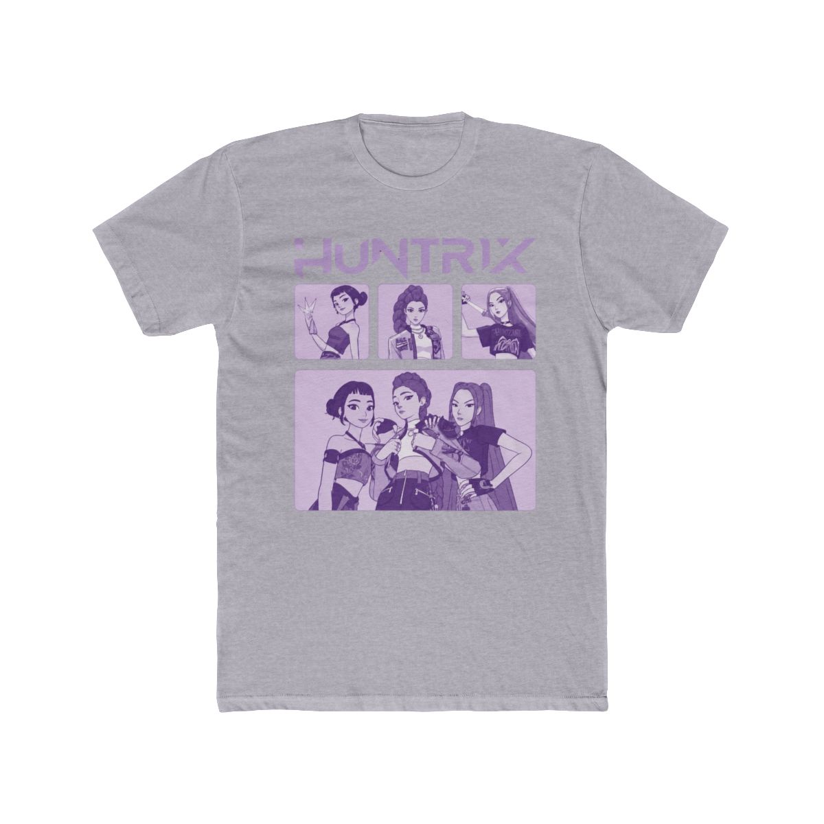Huntrix K-Pop Demon Hunters Grid Pop Art Korean Webtoon Aesthetic M10830 T Shirt | Lookism