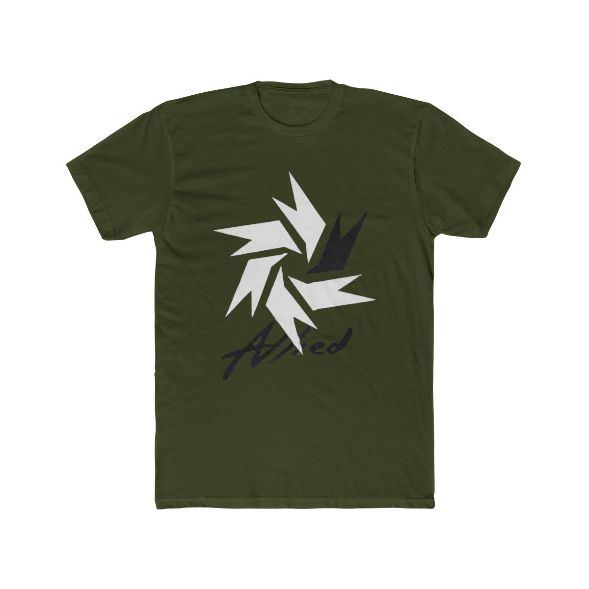 LOOKISM OFFICIAL GOODS MD ALLIED/얼라이드 SHORT SLEEVE T Shirt [WHITE] ROUND TEE - alternate angle 4, merchandise