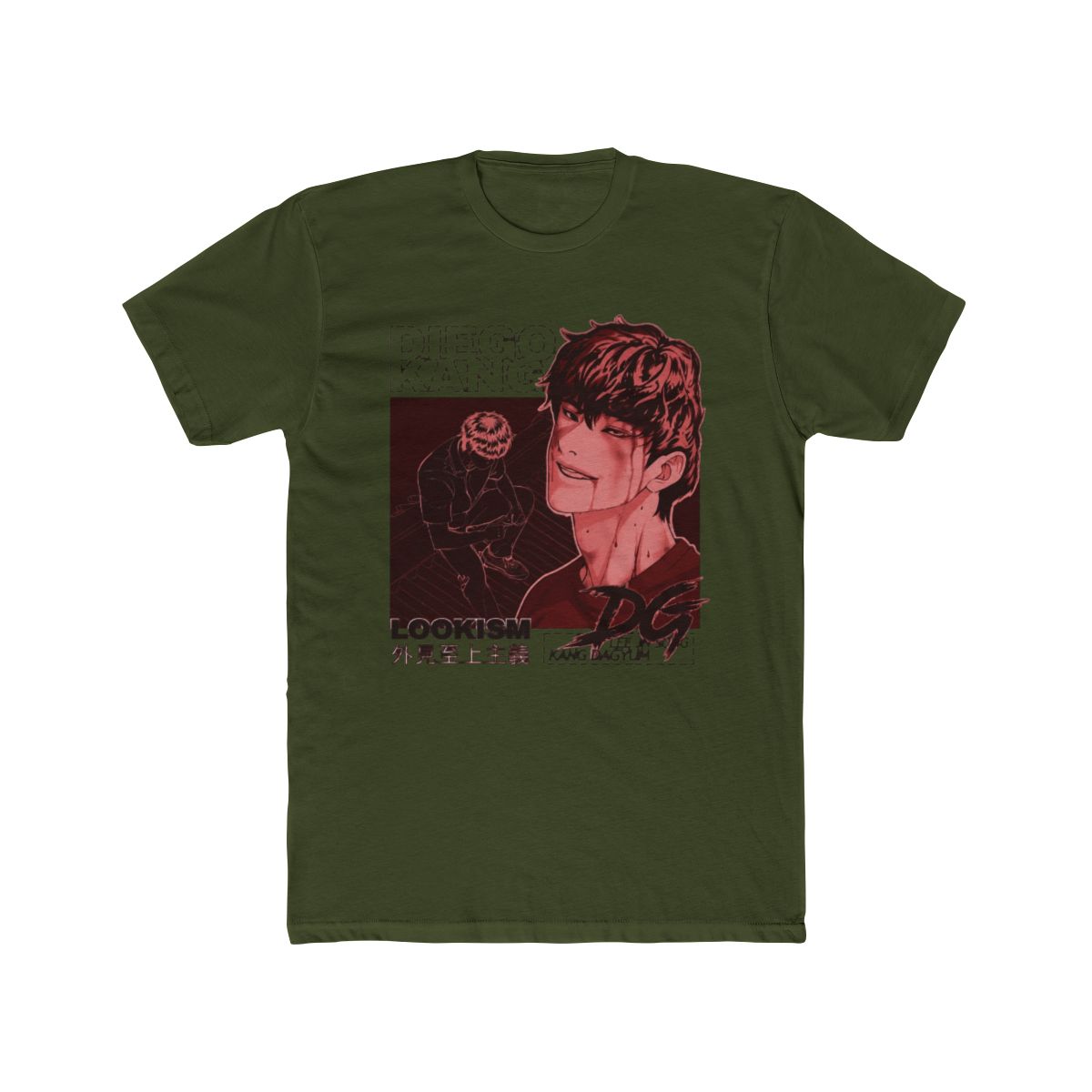 LOOKISM OFFICIAL MD GOODS JAMES LEE/이지훈 DG SHORT SLEEVE T Shirt Round Tee SEALED - alternate angle 5, merchandise