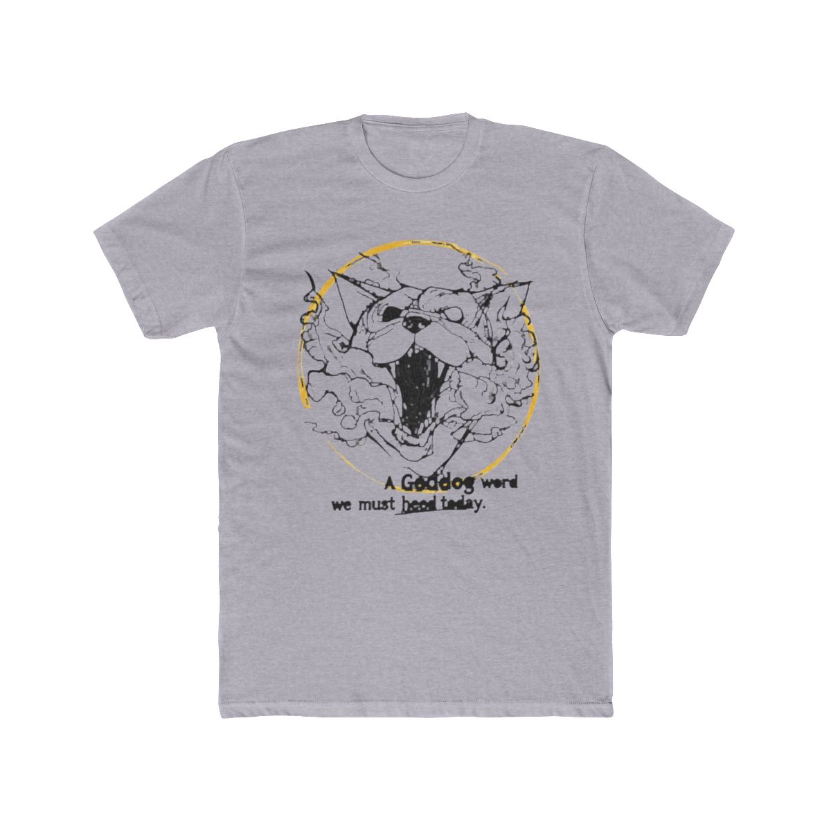 LOOKISM OFFICIAL GOODS GODDDOG/GOD DOG/갓독 [WHITE] SHORT SLEEVE T Shirt ROUND TEE