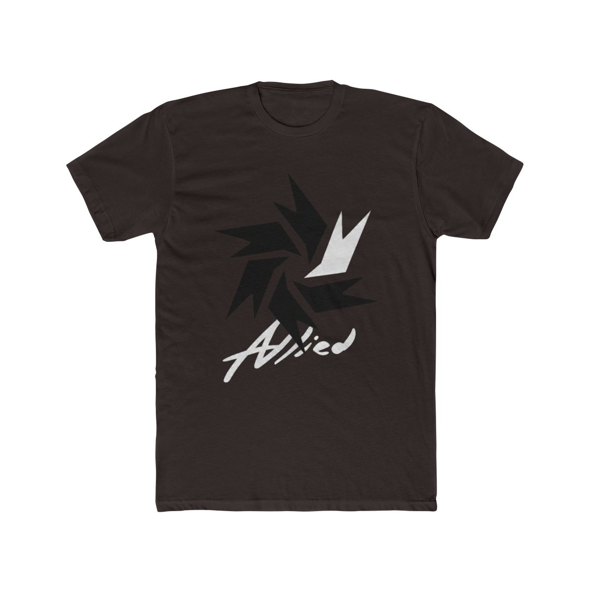 LOOKISM OFFICIAL GOODS MD ALLIED/얼라이드 SHORT SLEEVE T Shirt [WHITE] ROUND TEE - alternate angle 2, merchandise