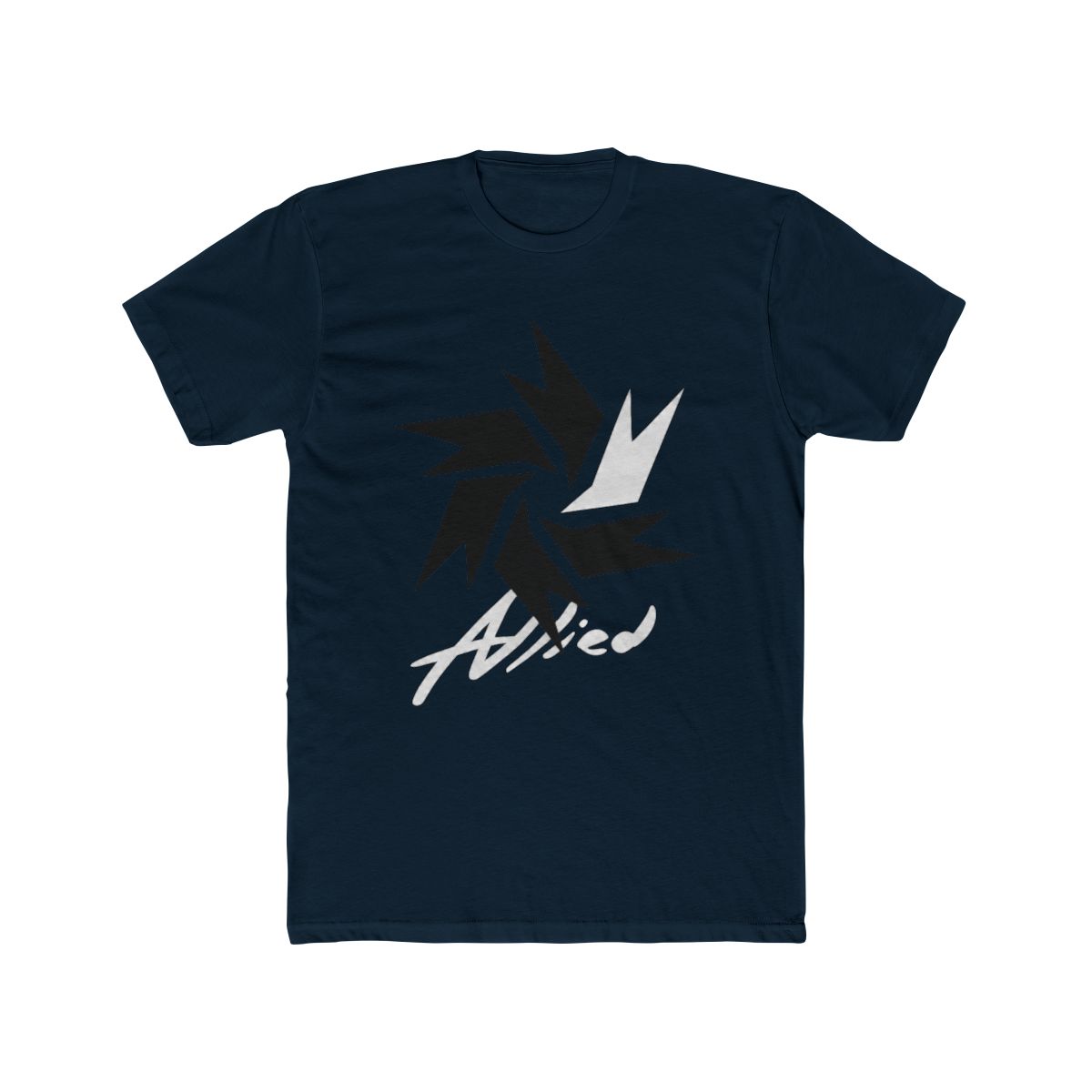 LOOKISM OFFICIAL GOODS MD ALLIED/얼라이드 SHORT SLEEVE T Shirt [WHITE] ROUND TEE - alternate angle 2, merchandise