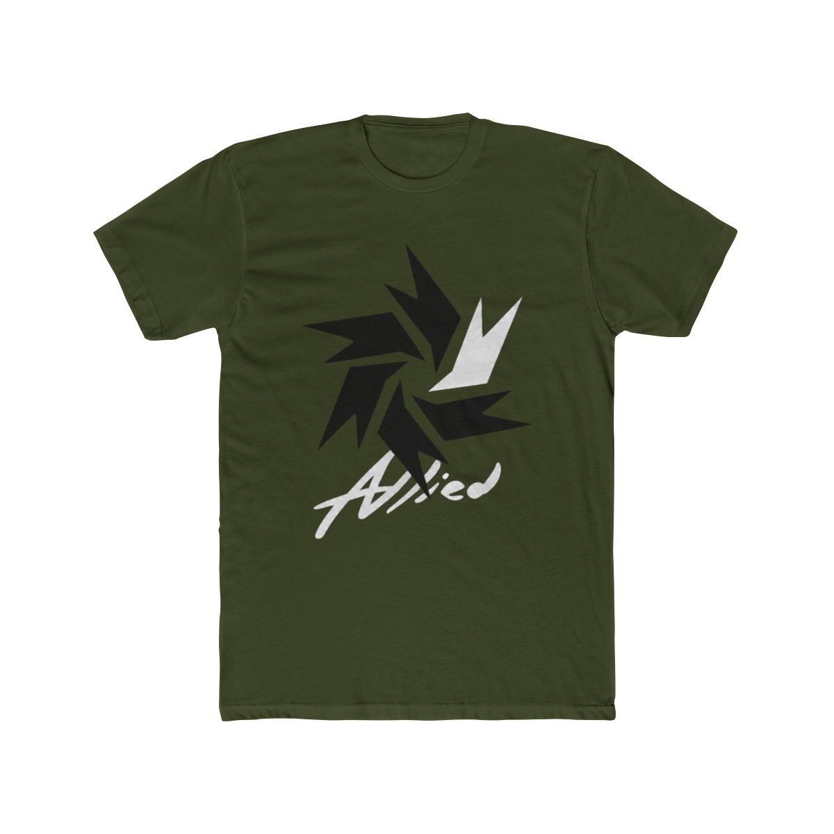 LOOKISM OFFICIAL GOODS MD ALLIED/얼라이드 SHORT SLEEVE T Shirt [WHITE] ROUND TEE - alternate angle 5, merchandise