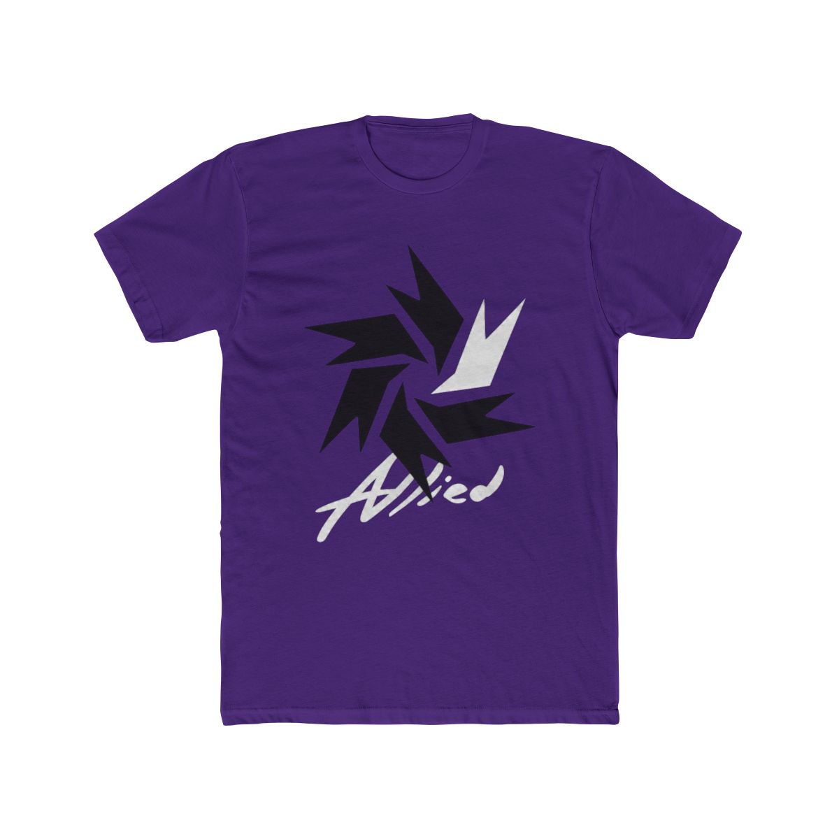 LOOKISM OFFICIAL GOODS MD ALLIED/얼라이드 SHORT SLEEVE T Shirt [WHITE] ROUND TEE - alternate angle 3, merchandise