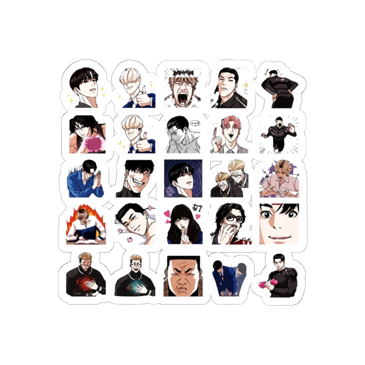 LOOKISM OFFICIAL MD GOODS EMOJI STICKER Character Deco Pack Korea Naver Webtoon