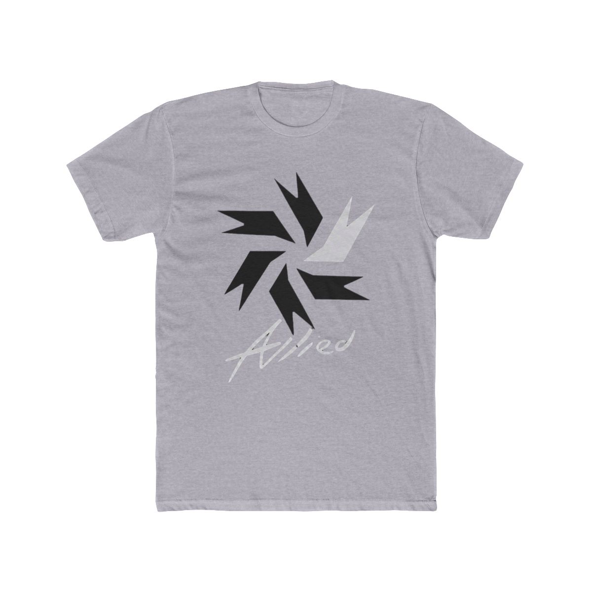 Allied T Shirt Lookism mit langen oder kurzen Ärmeln, Vintage-Stil, gewaschen, atmungsaktiv, grafisches Design, dehnbar, modisch, stilvoll, weich
