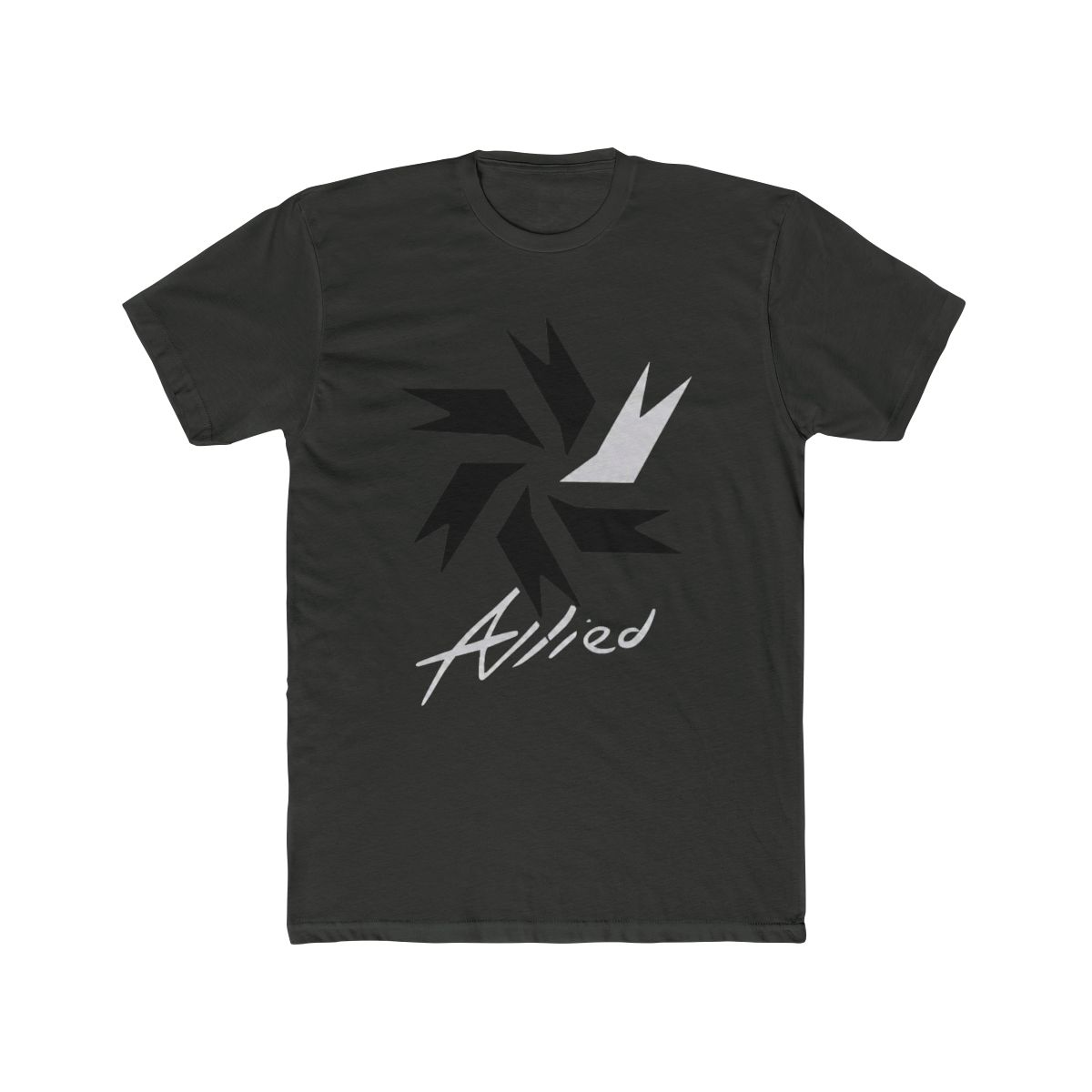 Allied T Shirt Lookism mit langen oder kurzen Ärmeln, Vintage-Stil, gewaschen, atmungsaktiv, grafisches Design, dehnbar, modisch, stilvoll, weich - alternate angle 5, merchandise