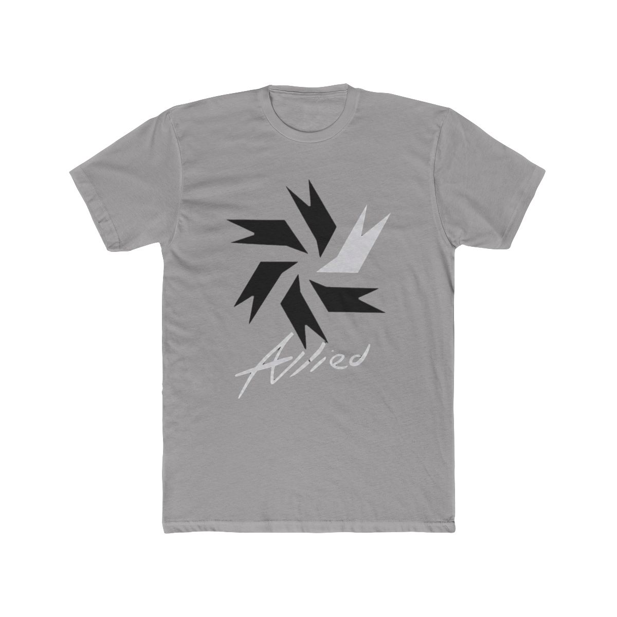 Allied T Shirt Lookism mit langen oder kurzen Ärmeln, Vintage-Stil, gewaschen, atmungsaktiv, grafisches Design, dehnbar, modisch, stilvoll, weich