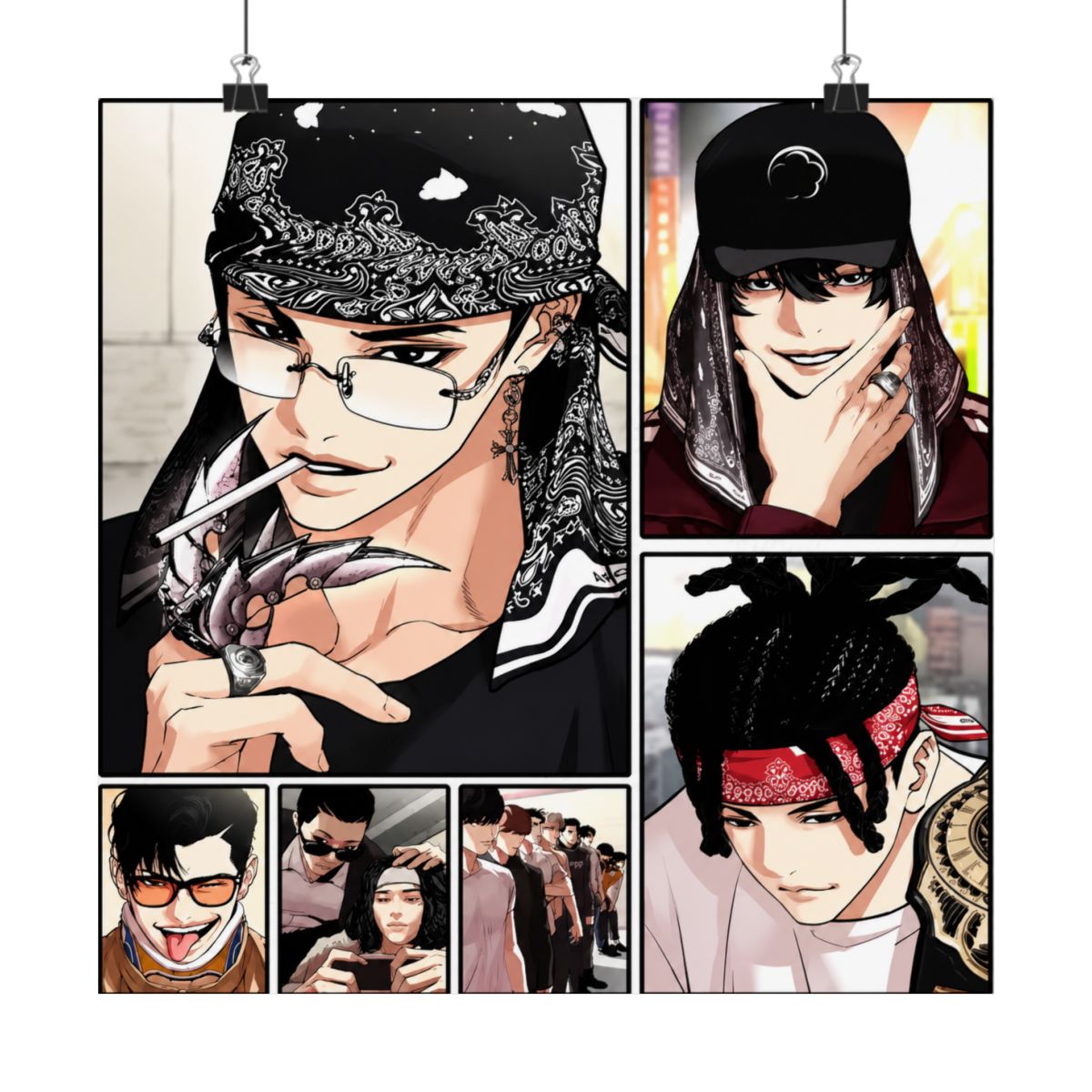 Beliebtes Korea Bl Anime L-Lookism Poster, langlebiges Gemälde, Leinwand-Poster, Wandbehang, Innendekoration, Kunst, Wandbild, Geschenk - alternate angle 4, merchandise