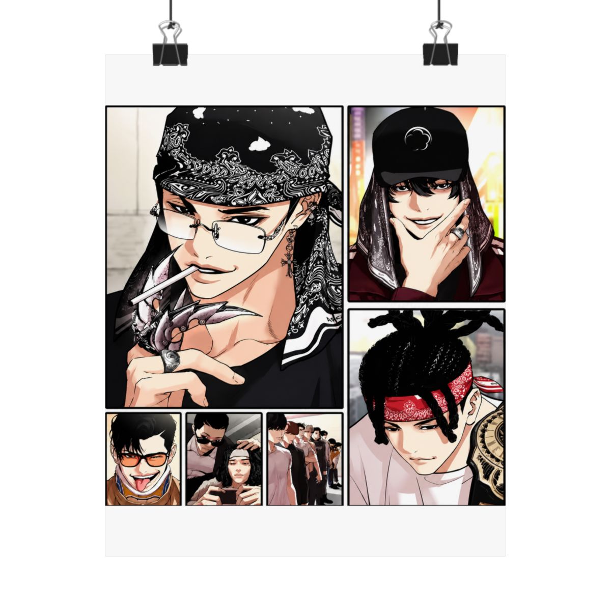 Beliebtes Korea Bl Anime L-Lookism Poster, langlebiges Gemälde, Leinwand-Poster, Wandbehang, Innendekoration, Kunst, Wandbild, Geschenk - alternate angle 5, merchandise