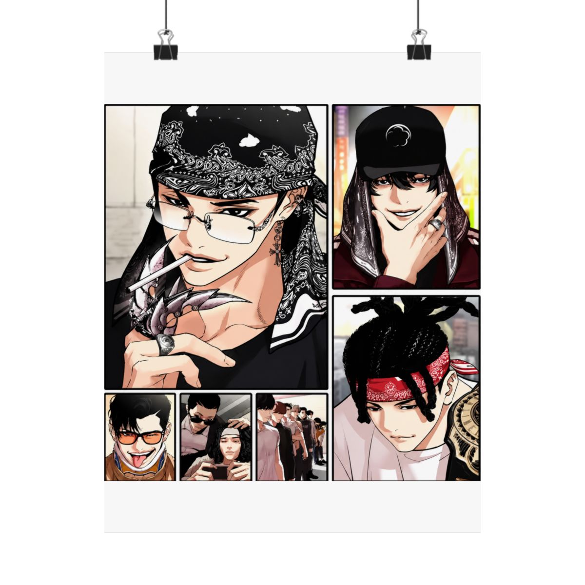 Beliebtes Korea Bl Anime L-Lookism Poster, langlebiges Gemälde, Leinwand-Poster, Wandbehang, Innendekoration, Kunst, Wandbild, Geschenk - alternate angle 4, merchandise