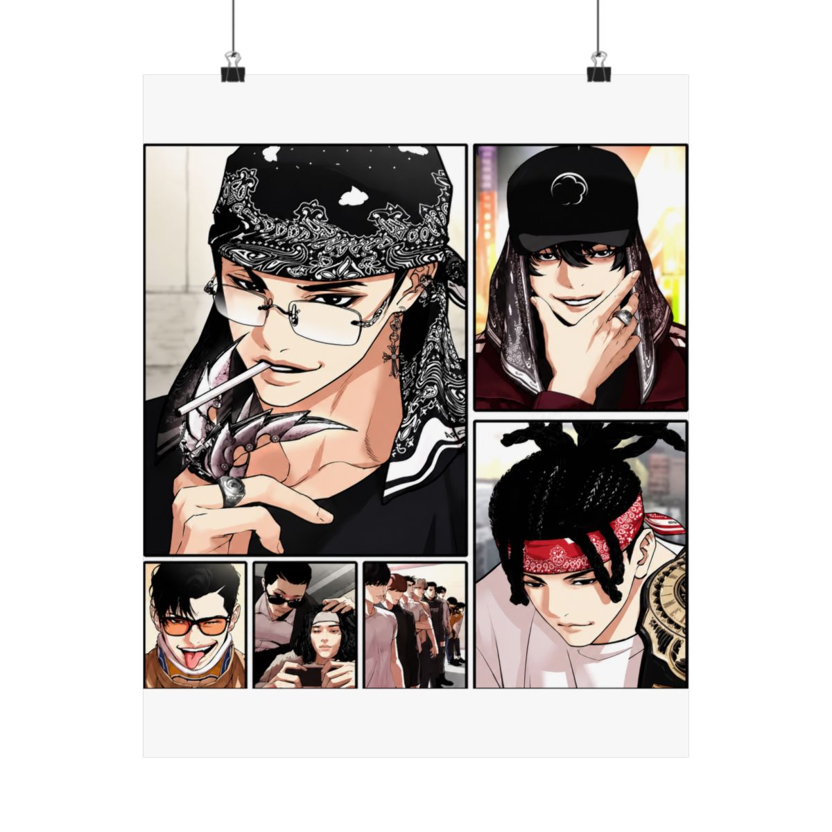 Beliebtes Korea Bl Anime L-Lookism Poster, langlebiges Gemälde, Leinwand-Poster, Wandbehang, Innendekoration, Kunst, Wandbild, Geschenk - alternate angle 2, merchandise
