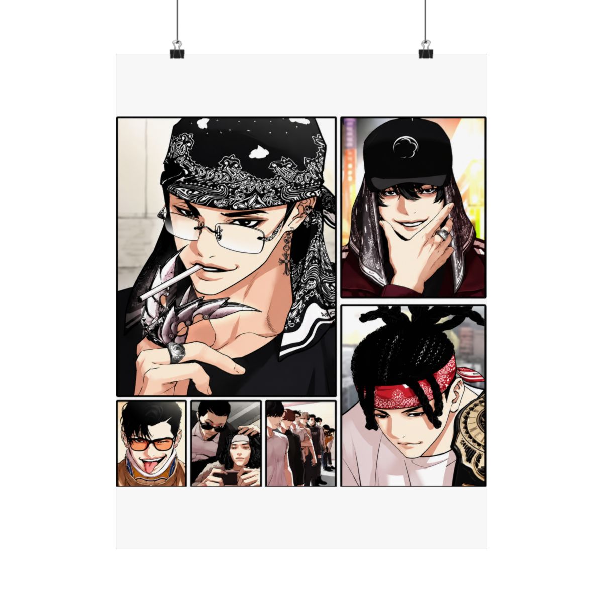 Beliebtes Korea Bl Anime L-Lookism Poster, langlebiges Gemälde, Leinwand-Poster, Wandbehang, Innendekoration, Kunst, Wandbild, Geschenk - alternate angle 1, merchandise