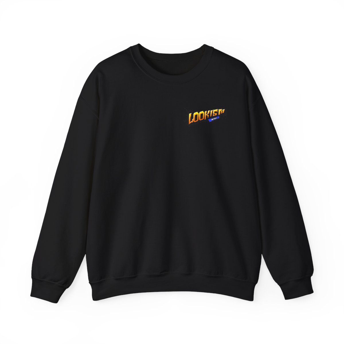 Stylish Dark-Suited Man Illustration Sweatshirt | Noir Aesthetic, Moody Portrait | Lookism  - alternate angle 2, merchandise