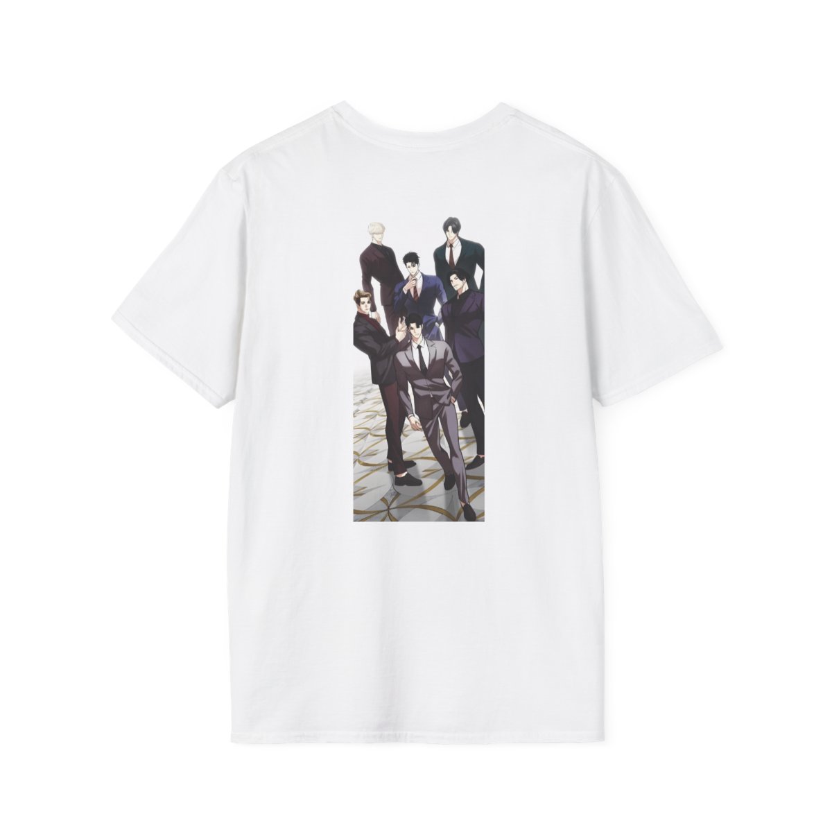 Mob Psycho 100 Anime Characters T-Shirt | Group Print, White Tee | Lookism  - alternate angle 1, merchandise