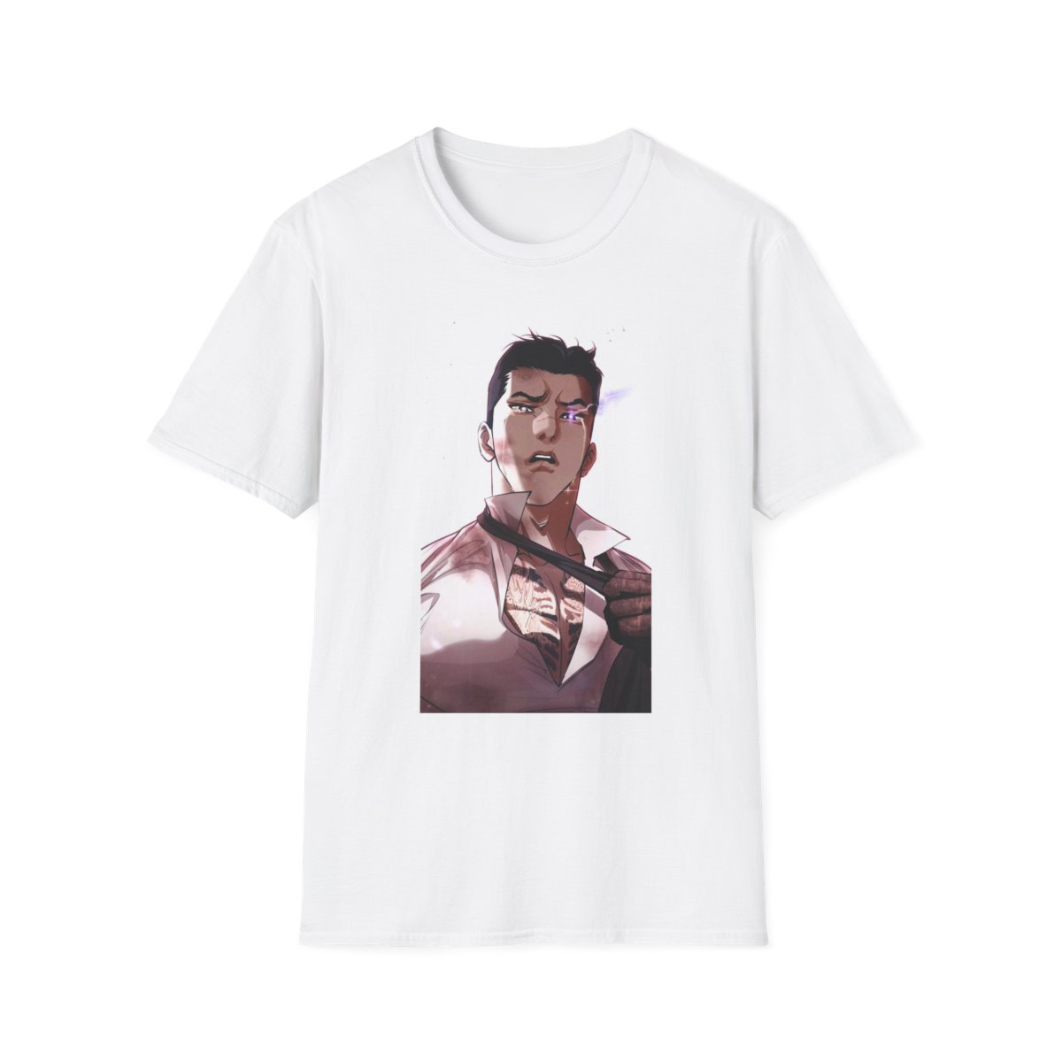 Anime Detective Illustration T-Shirt | Stylized Male Character, Dramatic Lighting | Lookism  - Official T-Shirts merchandise