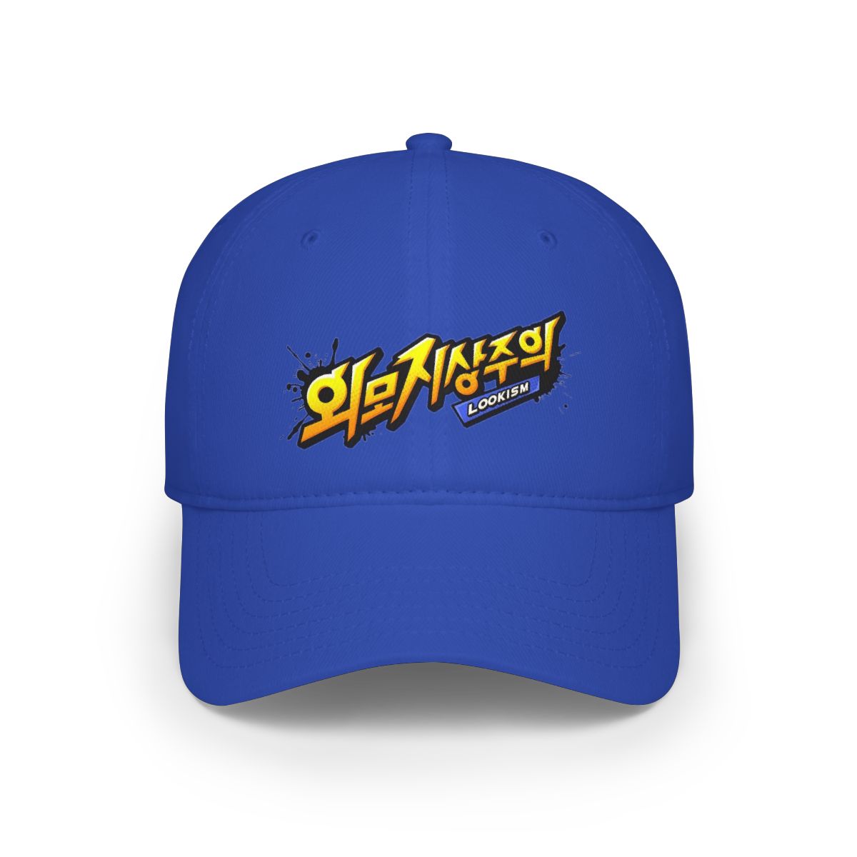 Korean Street Comic Logo Low Profile Cap | Retro Pop Text Baseball Cap | Lookism 